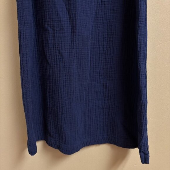 Monrow Women Dress Size XS Organic Cotton Gauze Collared Minimalist Preppy Beach - Picture 4 of 10